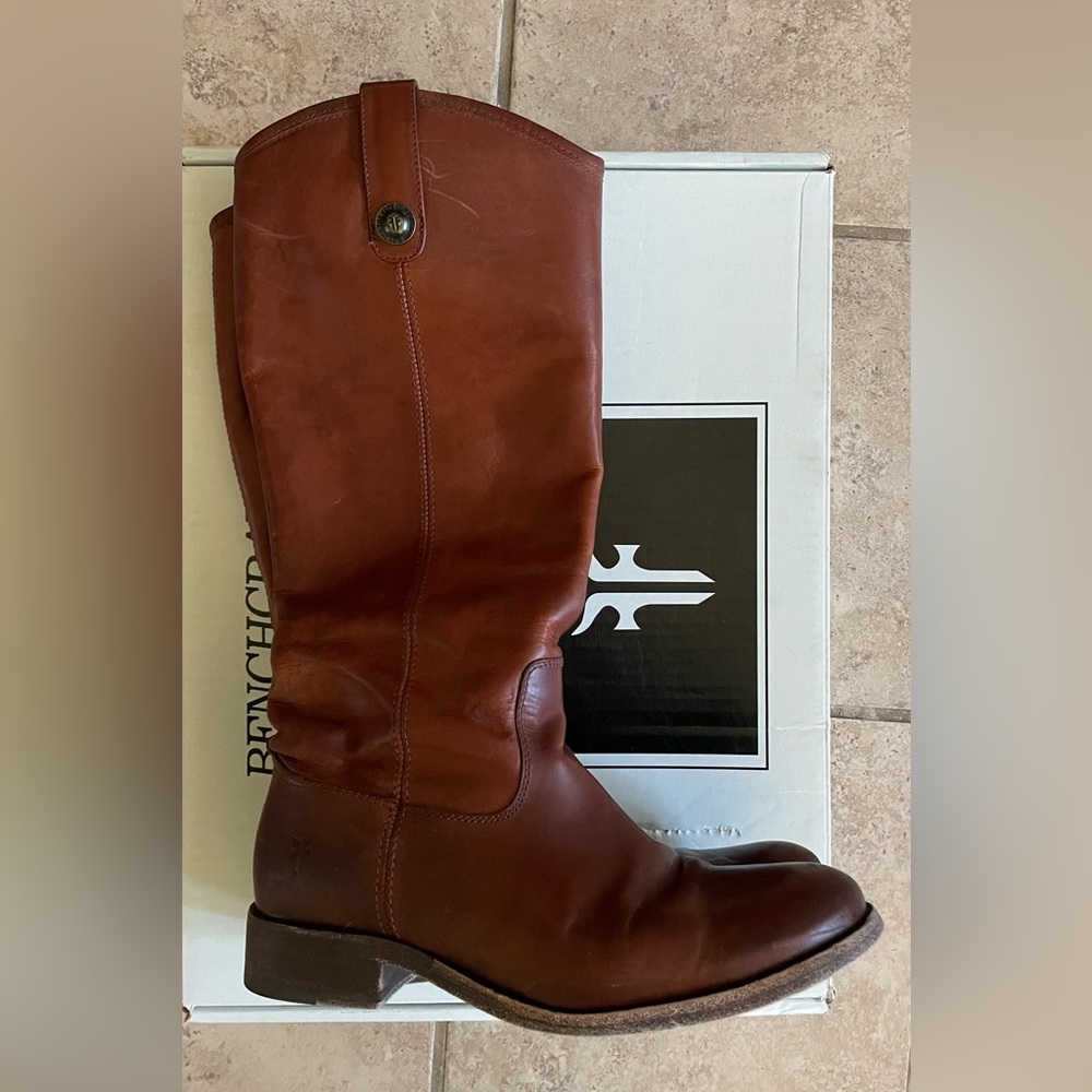 Frye Melissa Button Tall Boots, Size 6